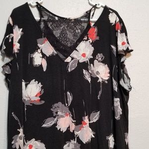 Maurices flowered top with so many details